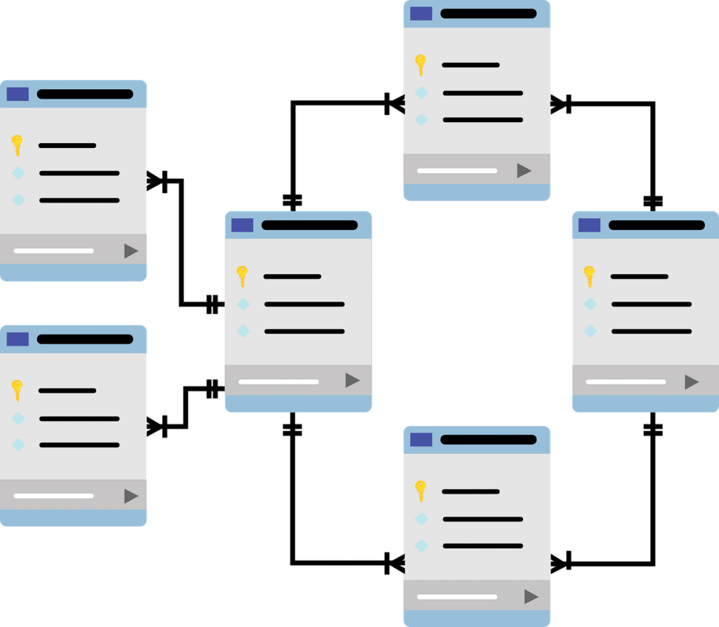 database schema, data tables, schema, database, rdbms, relational database, cardinality, sql, mysql, database icon, icon, database, database, database, database, database, sql